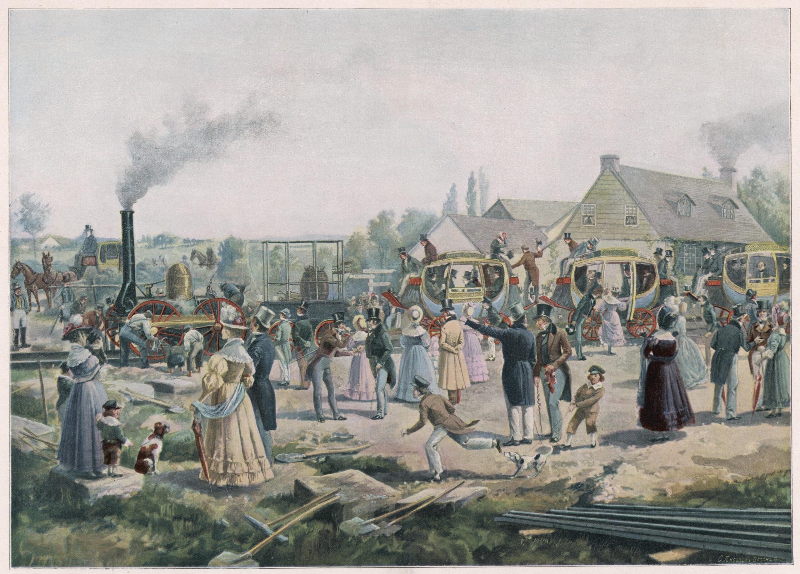 Opening of the Stockton - Darlington railway